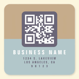 Adesivo Quadrado Criar um código QR verificável | Endereço de Devol