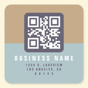 Adesivo Quadrado Criar um código QR verificável   Endereço de Devol