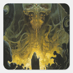 Adesivo Quadrado Criatura do submundo da Alienígena Demon