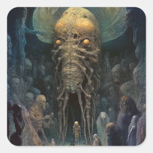 Adesivo Quadrado Criatura do submundo da Alienígena Demon
