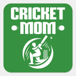 Adesivo Quadrado Cricket Mãe Cricketer Filho Socorro Mãe