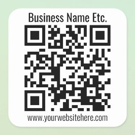 Adesivo Quadrado CRIE INSTANTANEAMENTE o código QR ESCANNAVEL