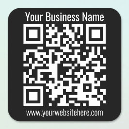 Adesivo Quadrado CRIE INSTANTANEAMENTE o código QR ESCANNAVEL
