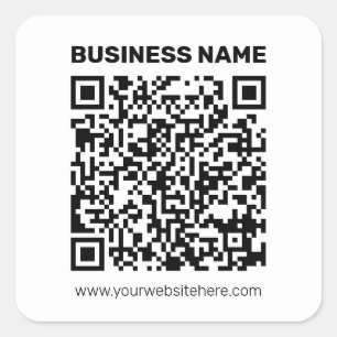 Adesivo Quadrado Crie instantaneamente um código QR para qualquer e