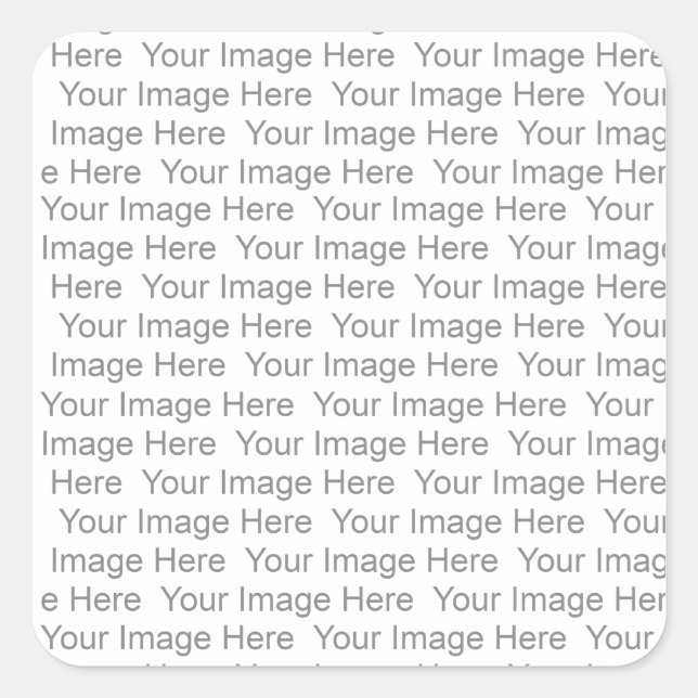 Adesivo Quadrado Crie os seus autocolantes (Frente)