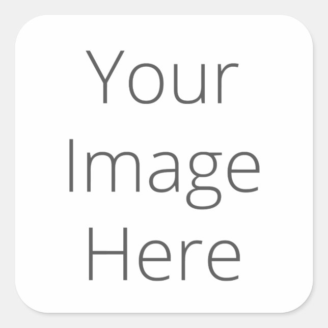 Adesivo Quadrado Crie os seus autocolantes quadrados grandes (Frente)