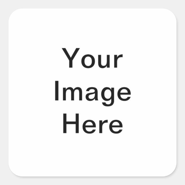 Adesivo Quadrado Crie produtos personalizados incríveis com o traba (Frente)