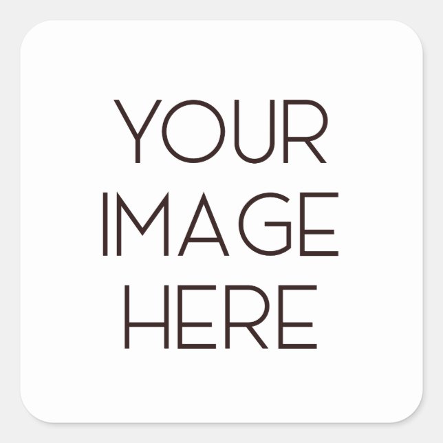 Adesivo Quadrado Crie seu (Frente)