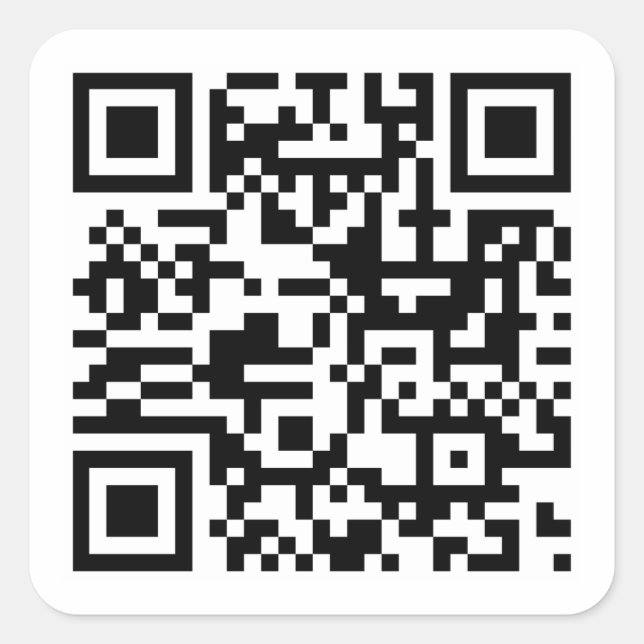 Adesivo Quadrado Crie seu próprio código QR personalizado Endereço  (Frente)