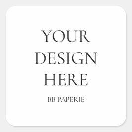 Adesivo Quadrado Crie seu próprio personalizado