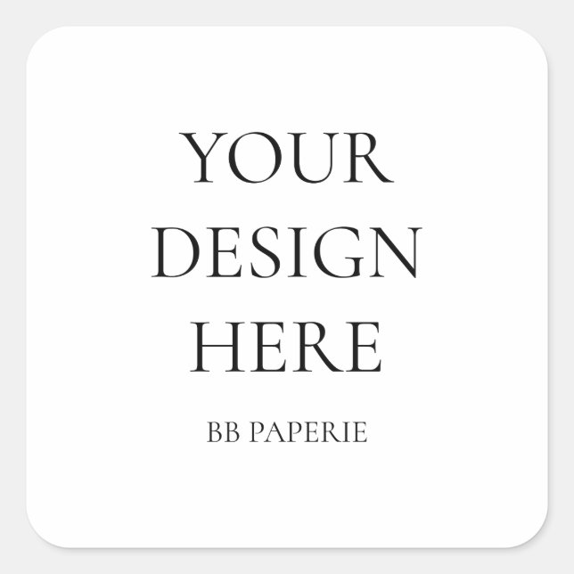 Adesivo Quadrado Crie seu próprio personalizado (Frente)