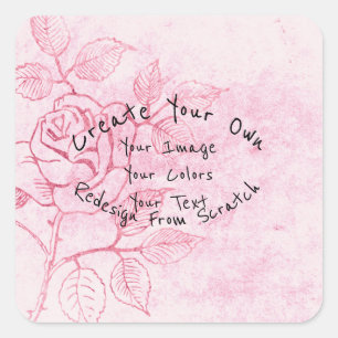 Adesivo Quadrado Crie seu próprio personalizado