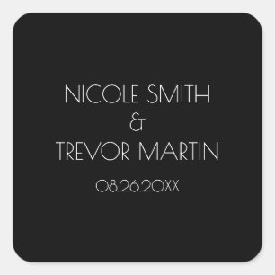 Adesivo Quadrado Crie seu próprio - Preto