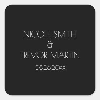 Adesivo Quadrado Crie seu próprio - Preto