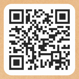 Adesivo Quadrado Crie Seu Próprio Site de Endereço URL de Código QR