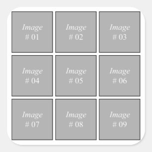 Adesivo Quadrado Crie sua própria coleção de fotos do Instagram