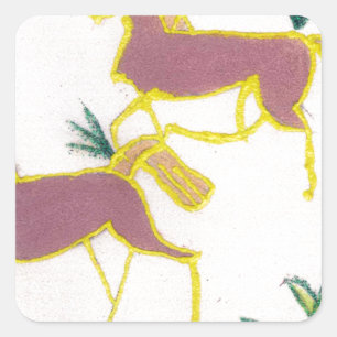 Adesivo Quadrado Crie sua própria estética de energia da Flora do U