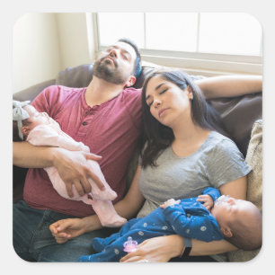 Adesivo Quadrado Crie Sua Própria Foto Personalizada DIY Família