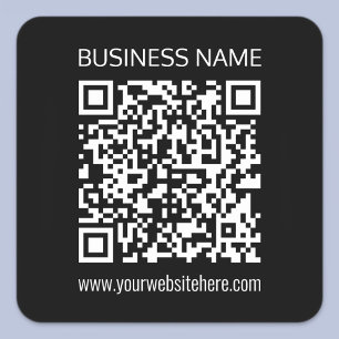 Adesivo Quadrado Crie um Código QR Instantaneamente com a URL do Si
