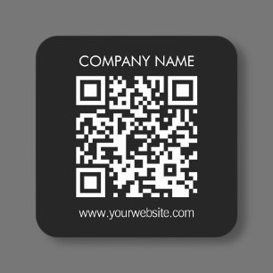 Adesivo Quadrado Crie um código QR instantaneamente Design simples