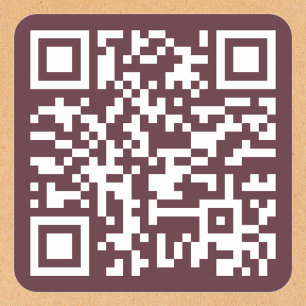 Adesivo Quadrado Crie um Código QR Personalizado para o Site do Pro