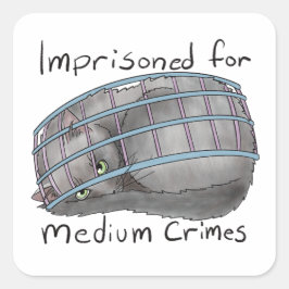Adesivo Quadrado Crimes Médios