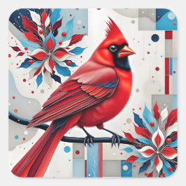 Adesivo Quadrado Crimson Harmony