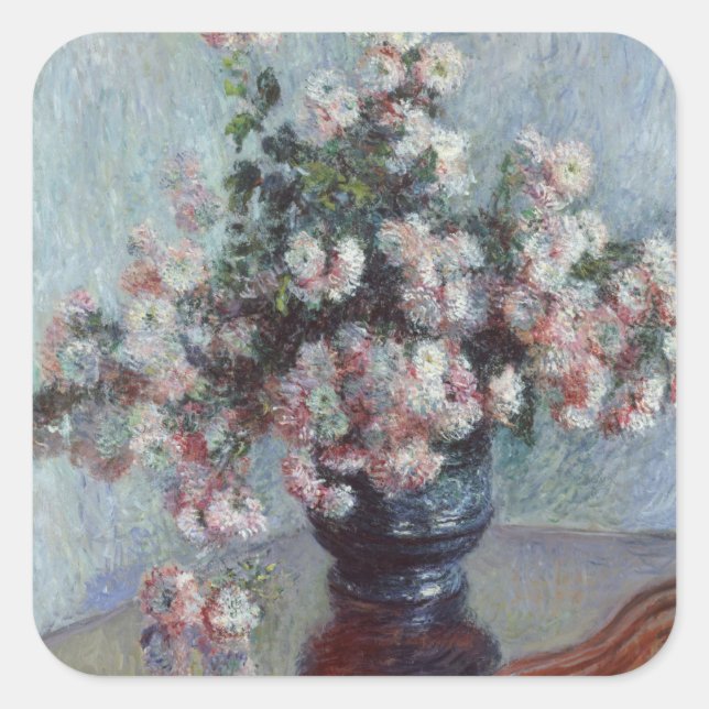 Adesivo Quadrado Crisântemos (Frente)