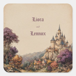 Adesivo Quadrado Crista do Castelo Caprichoso Casamento