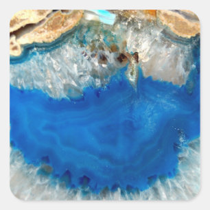 Adesivo Quadrado cristal azul