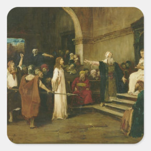 Adesivo Quadrado Cristo antes de Pilate, 1880