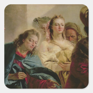 Adesivo Quadrado Cristo e o Adulteress, 1751 (óleo em canvas)