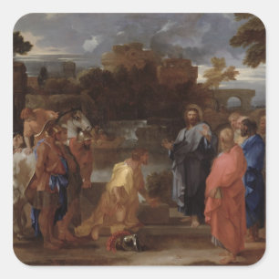 Adesivo Quadrado Cristo e o Centurion