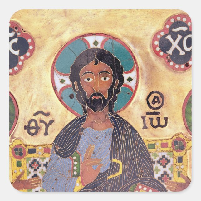 Adesivo Quadrado Cristo Enthroned (Frente)