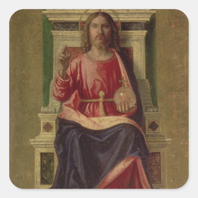 Adesivo Quadrado Cristo Enthroned, c.1505 (Frente)