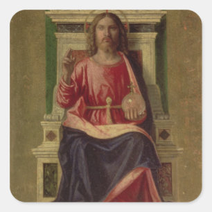 Adesivo Quadrado Cristo Enthroned, c.1505