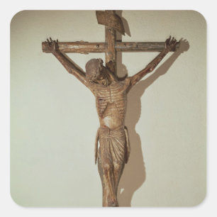Adesivo Quadrado Cristo na cruz, chamado "Cristo Devot"