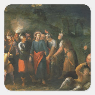 Adesivo Quadrado Cristo no jardim de Gethsemane