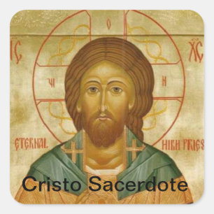Adesivo Quadrado Cristo Sacerdote