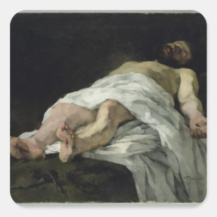 Adesivo Quadrado Cristo tomado para baixo da cruz, 1874