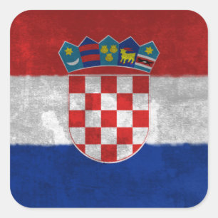Adesivo Quadrado Croatia
