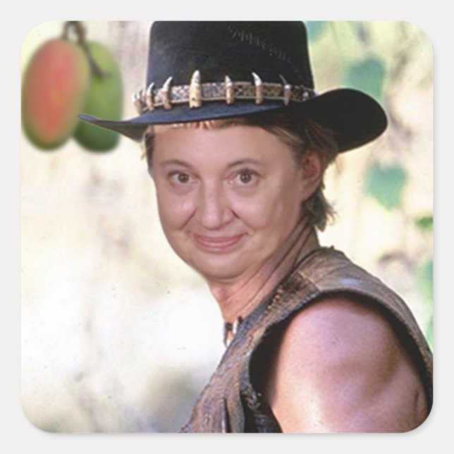 Adesivo Quadrado Crocodilo Kate Sticker (Frente)