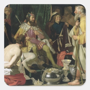 Adesivo Quadrado Croesus e Solon, 1624