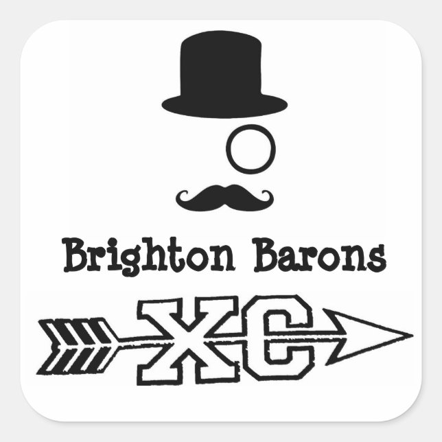 Adesivo Quadrado Cross Country Sticker (Frente)