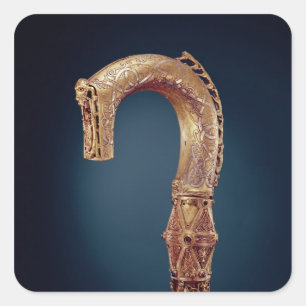 Adesivo Quadrado Crozier de Clonmacnoise, condado Offaly, idade de
