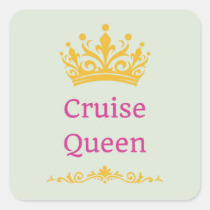 Adesivo Quadrado Cruise Queen