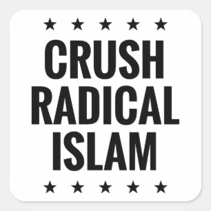 Adesivo Quadrado Crush Radical Islam