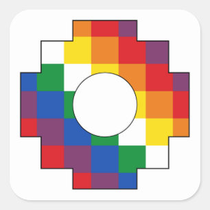 Adesivo Quadrado Cruz Andina - Tawa Chakana - Huipala - Qulla Suyu