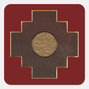 Adesivo Quadrado Cruz de Chakana