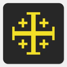 Adesivo Quadrado Cruz de Jerusalém
